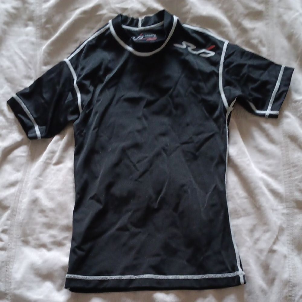 Boy's Black Swim Shirt